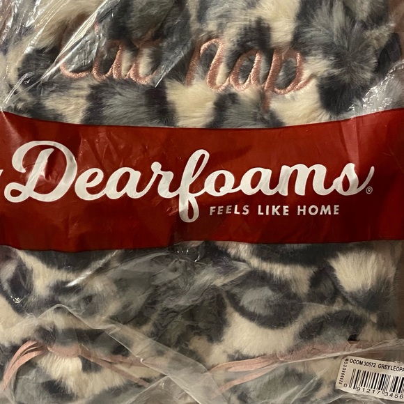 DEARFOAMS - Women's Cat Nap Scuff Slipper with Sleep Mask - Grey - Picture 11 of 13